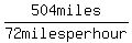 504++miles+%2F+72++miles+per+hour