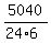 5040%2F%2824%2A6%29