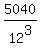 5040%2F12%5E3