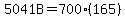 5041B=700%28165%29