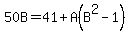 50B=41%2BA%28B%5E2-1%29