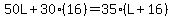50L%2B30%2816%29=35%28L%2B16%29