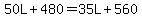 50L%2B480=35L%2B560