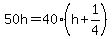 50h=40%28h%2B1%2F4%29