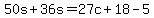 50s%2B36s=27c%2B18-5