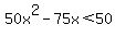 50x%5E2-75x%3C50