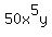50x%5E5y