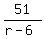 51%2F%28r-6%29