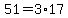 51=3%2A17