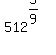 512%5E%285%2F9%29