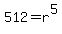 512+=+r%5E5