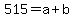 515=a%2Bb
