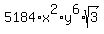 5184%2Ax%5E2%2Ay%5E6%2Asqrt%283%29