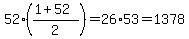 52%28%281%2B52%29%2F2%29=26%2A53=1378
