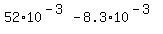 52%2A10%5E%28-3%29-8.3%2A10%5E%28-3%29