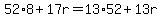 52%2A8%2B17r=13%2A52%2B13r
