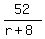 52%2F%28r%2B8%29