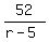 52%2F%28r-5%29