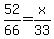 52%2F66+=+x%2F33