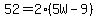 52=2%285W-9%29