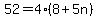 52=4%288%2B5n%29