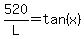 520%2FL=tan%28x%29