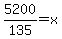 5200%2F135=x
