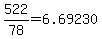 522%2F78=6.69230