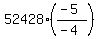52428%2A%28%28-5%29%2F%28-4%29%29