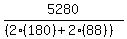 5280%2F%28%282%28180%29%2B2%2888%29%29%29
