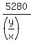 5280%2F%28%28y%2Fx%29%29