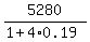 5280%2F%281%2B4%2A0.19%29