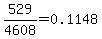 529%2F4608=0.1148