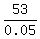 53%2F0.05