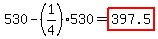 530-%281%2F4%29530=highlight%28397.5%29