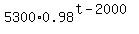 5300%2A0.98%5E%28t-2000%29