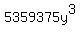 5359375y%5E3
