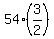 54%2A%283%2F2%29