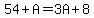 54%2BA=3A%2B8