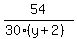 54%2F%2830%28y%2B2%29%29