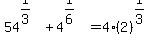 54%5E%281%2F3%29%2B4%5E%281%2F6%29=4%2A%282%29%5E%281%2F3%29