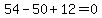 54-50%2B12=0