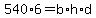 540%2A6+=+b%2Ah%2Ad