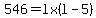 546=+l+x+%28l-5%29