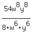 54w%5E8y%5E8%2F8w%5E6y%5E6