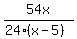 54x%2F%2824%28x-5%29%29