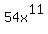 54x%5E11