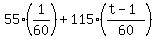 55%281%2F60%29%2B115%28%28t-1%29%2F60%29