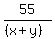 55%2F%28%28x%2By%29%29