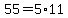 55+=+5%2A11
